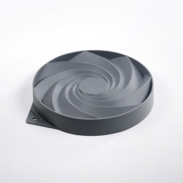 Spiral tart silicone mould