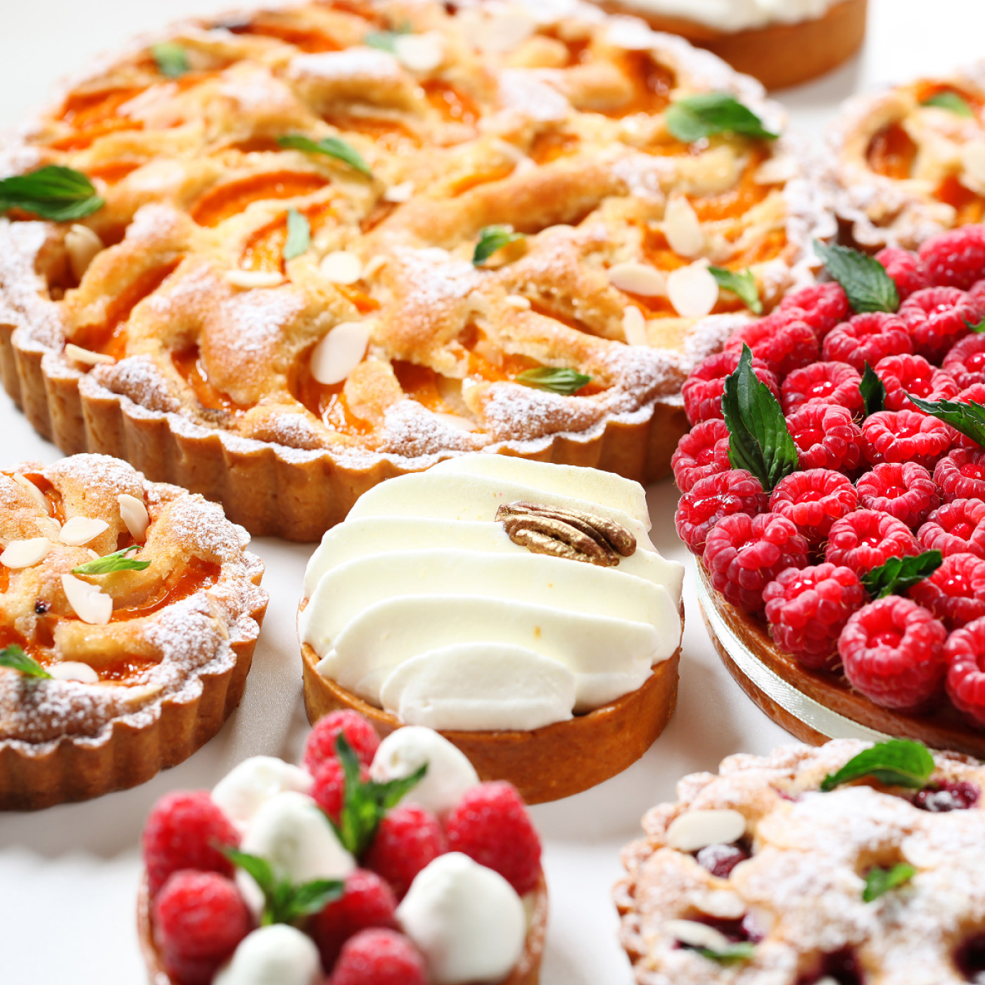 Tarts with berries