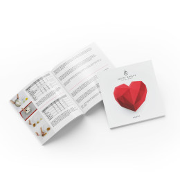 KIT Heart cake silicone moulds