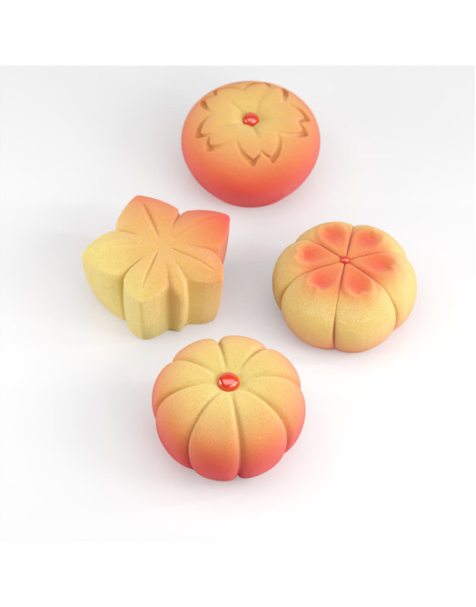 Wagashi cakes silicone mould