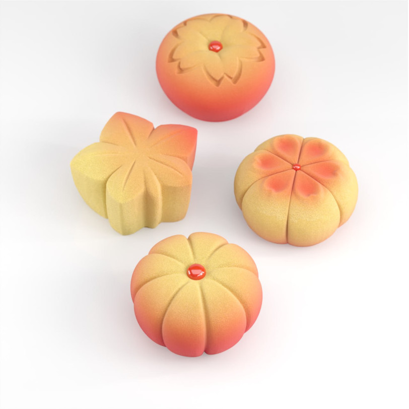 Wagashi  cakes Moule silicone