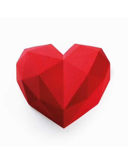Heart cake silicone mould