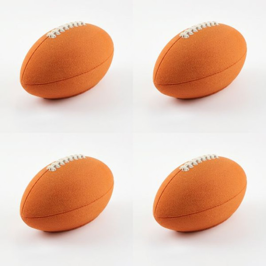 American Football mini cake silicone mould handmade, Set of 4