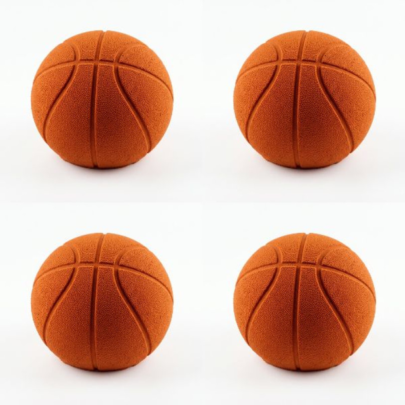 Basketball mini cake silicone mould handmade, Set of 4