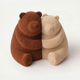 Little bear silicone mould handmade