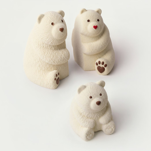 Moule Bear Hug Family en silicone réalise à la main