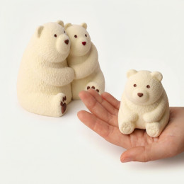 Little bear silicone mould handmade