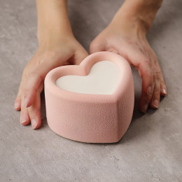 Heart bento cake molde de silicona hecho a mano