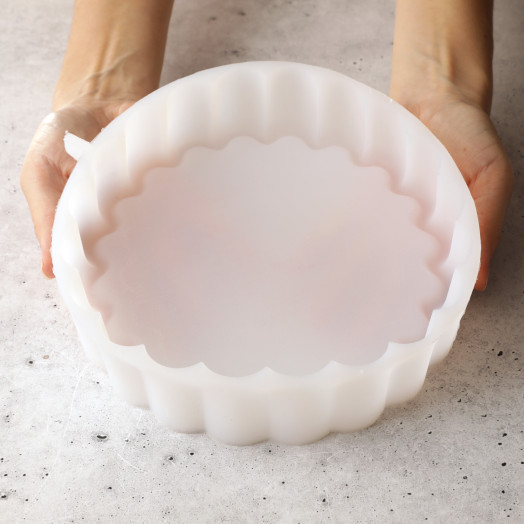 Moule Bloom base cake en silicone réalise à la main