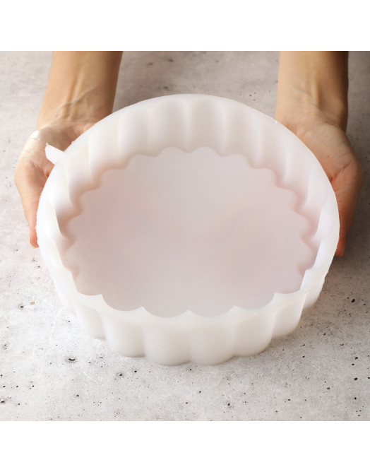 Moule Bloom base cake en silicone réalise à la main