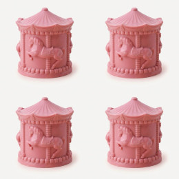 Carousel mini тортик силіконова форма ручної роботи, Set of 4