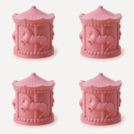 Carousel mini тортик силіконова форма ручної роботи, Set of 4
