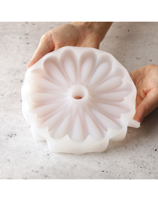 Moule Daisy touch top cake en silicone réalise à la main