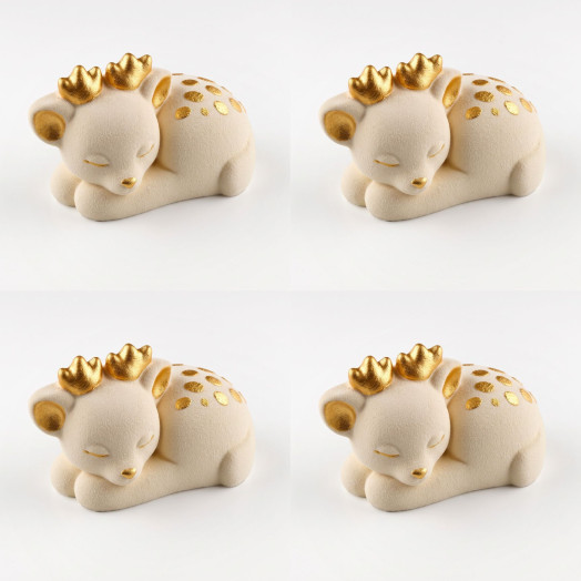 Dream Deer Mini cake molde de silicona hecho a mano, Set of 4