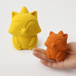 Fox bento cake silicone mould handmade