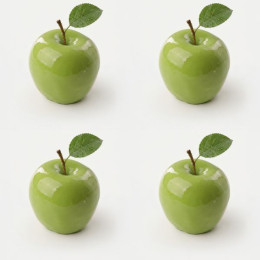 Apple mini cake silicone mould handmade, Set of 4
