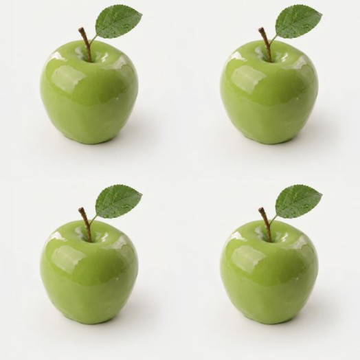 Manzana mini cake molde de silicona hecho a mano, set de 4