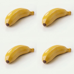 Banana classic mini cake silicone mould handmade, Set of 4