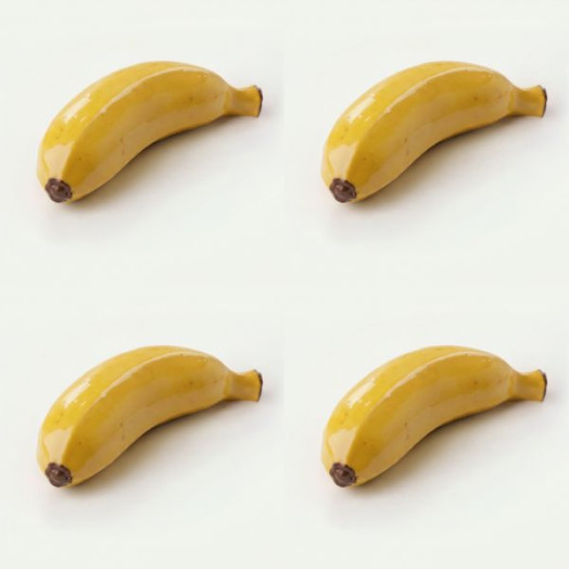 Banano clásico mini cake molde de silicona hecho a mano, set de 4