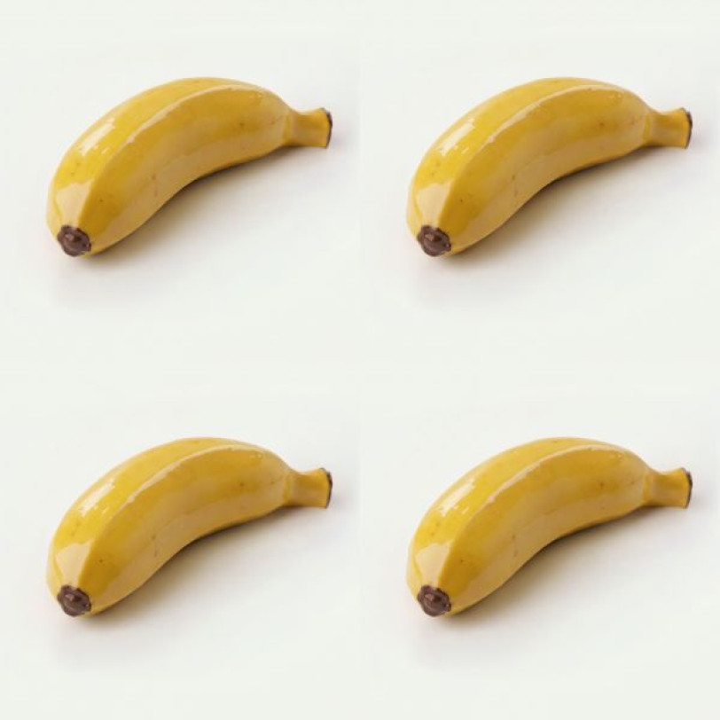 Banana classic mini cake silicone mould handmade, Set of 4
