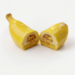 Banana mini cake silicone mould handmade
