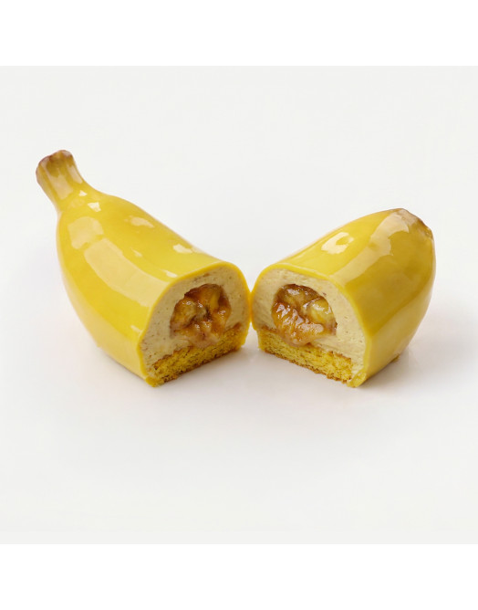 Banana mini cake silicone mould handmade
