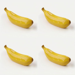 Banana mini cake silicone mould handmade, Set of 4