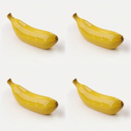 Banana mini cake silicone mould handmade, Set of 4
