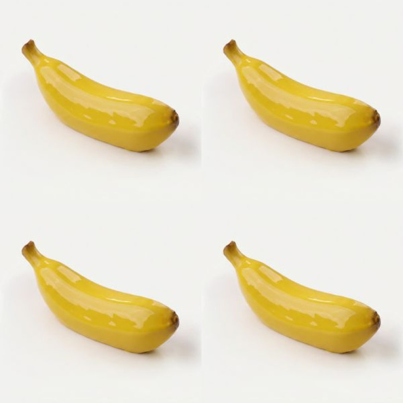 Banana mini cake silicone mould handmade, Set of 4