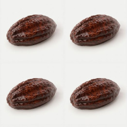 Cacao bean mini cake silicone mould handmade, Set of 4