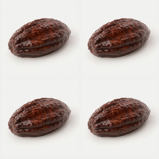 Grano de cacao mini cake molde de silicona hecho a mano, set de 4