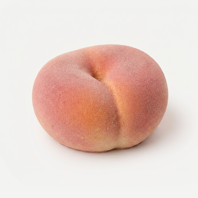 Flat peach mini cake silicone mould handmade
