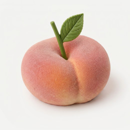 Flat peach mini cake silicone mould handmade