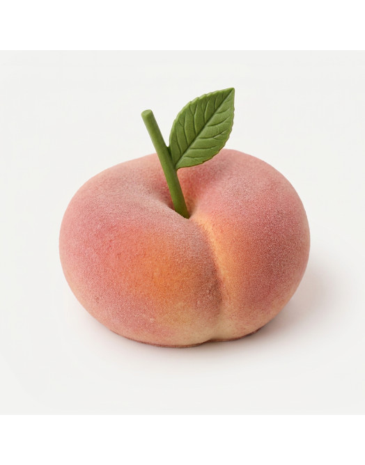 Flat peach mini cake silicone mould handmade