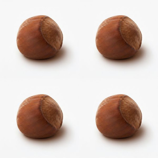 Avellana clásica mini cake molde de silicona hecho a mano, set de 4