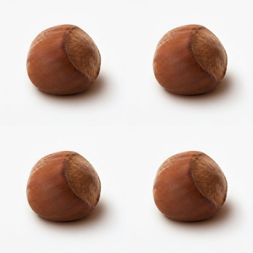 Hazelnut classic mini cake silicone mould handmade, Set of 4