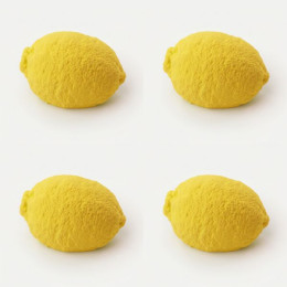 Lemon mini cake silicone mould handmade, Set of 4