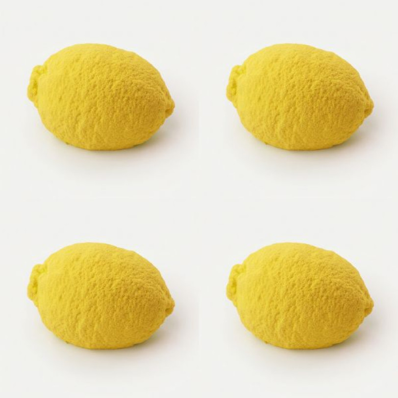 Lemon mini cake silicone mould handmade, Set of 4