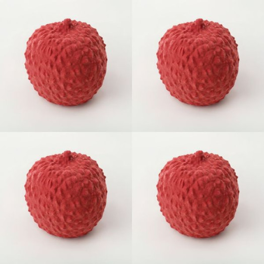 Fruta de lichi mini cake molde de silicona hecho a mano, set de 4