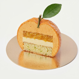 Orange mini cake silicone mould handmade
