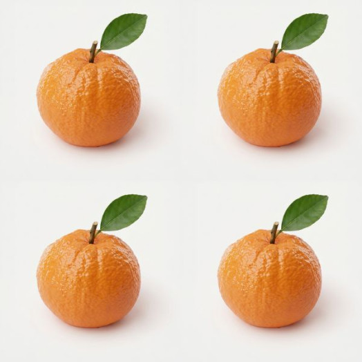 Naranja mini cake molde de silicona hecho a mano, set de 4