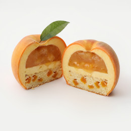 Peach mini cake silicone mould handmade