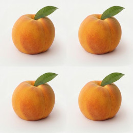 Peach mini cake silicone mould handmade, Set of 4