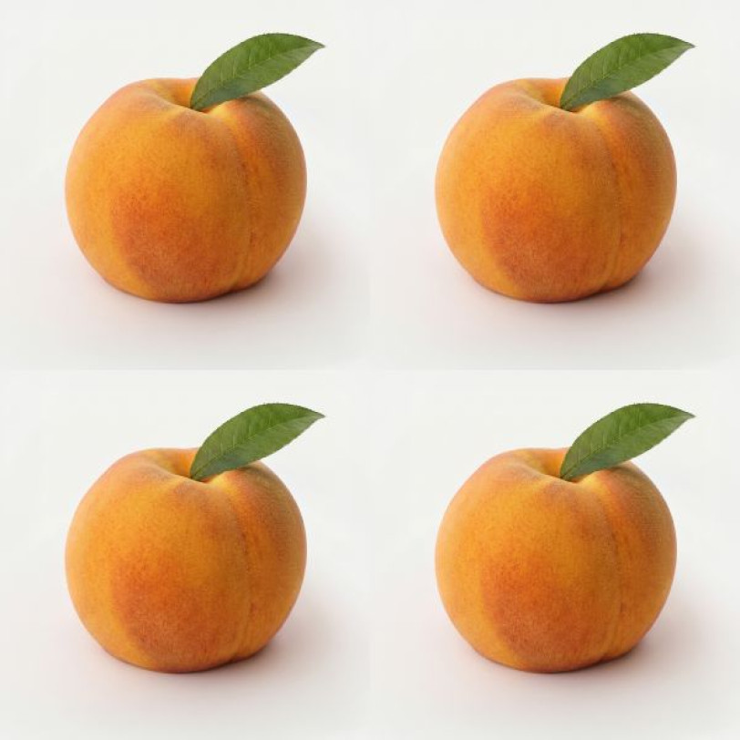 Peach mini cake silicone mould handmade, Set of 4
