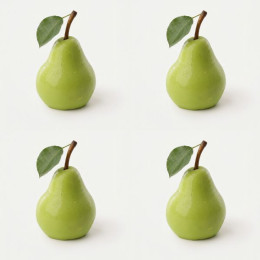Pear mini cake silicone mould handmade, Set of 4 Pear mini cake silicone mould handmade, Set of 4
