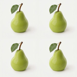 Pear mini cake silicone mould handmade, Set of 4