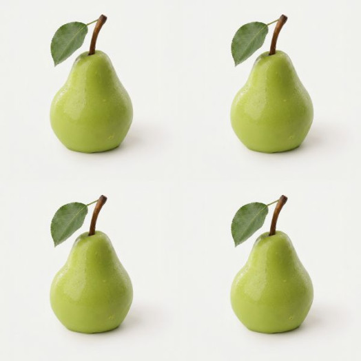 Pera mini cake molde de silicona hecho a mano, set de 4