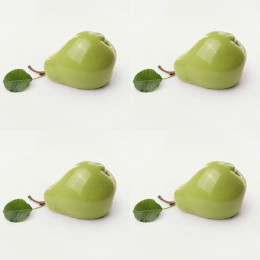 Pear classic mini cake silicone mould handmade, Set of 4 Pear classic mini cake silicone mould handmade, Set of 4
