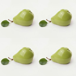 Pear classic mini cake silicone mould handmade, Set of 4