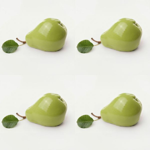 Pera Clásica mini cake molde de silicona hecho a mano, set de 4